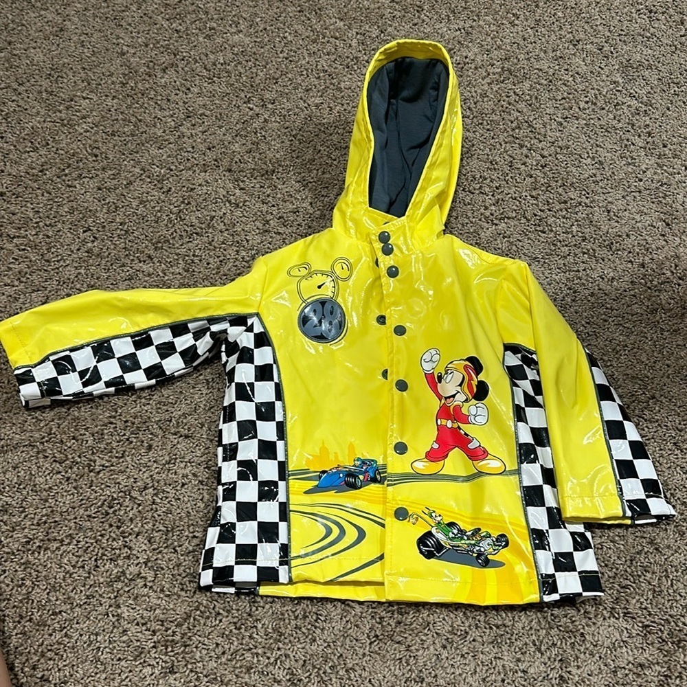 never worn kids mickey raincoat